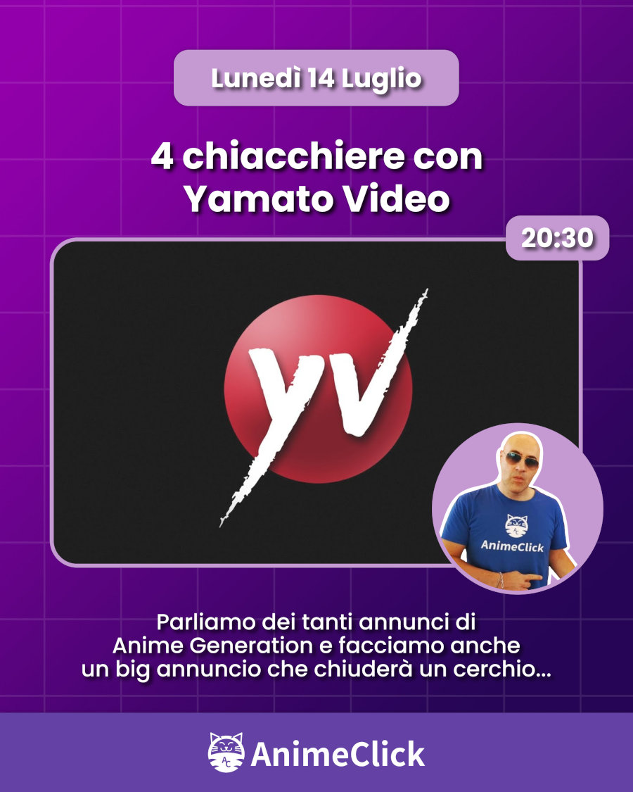 AnimeClick su Twitch: programma dal 14 al 20 luglio AnimeClick su Twitch: programma dal 14 al 20 luglio